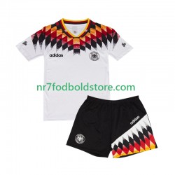 Tyskland Trøje Retro Børn Hjemmebane Fodboldsæt 1994 Kortærmet