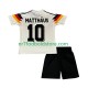 Tyskland Trøje Matthaus 10 1990 Retro Børn Hjemmebane Fodboldsæt Kortærmet