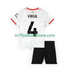 Liverpool Trøje VIRGIL 4 Børn 3. Valg Fodboldsæt 2024-2025 Kortærmet