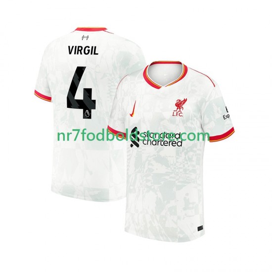 Liverpool Trøje VIRGIL 4 Mænd 3. Valg Fodboldsæt 2024-2025 Kortærmet