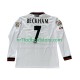 Manchester United Trøje Beckham 7 Retro Mænd Udebane Fodboldsæt 1998 1999 Langærmet