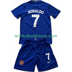 Manchester United Trøje Cristiano Ronaldo 7 2009 Retro Børn 3. Valg Fodboldsæt 2008 Kortærmet