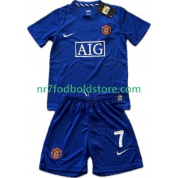 Manchester United Trøje Cristiano Ronaldo 7 2009 Retro Børn 3. Valg Fodboldsæt 2008 Kortærmet