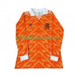 Holland Trøje Retro Mænd Hjemmebane Fodboldsæt 1998 Langærmet