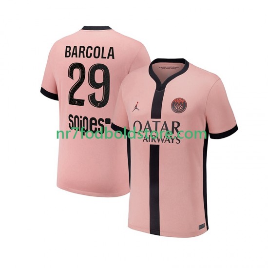 Paris Saint-Germain Trøje Bradley Barcola 29 Mænd 3. Valg Fodboldsæt 2024-2025 Kortærmet