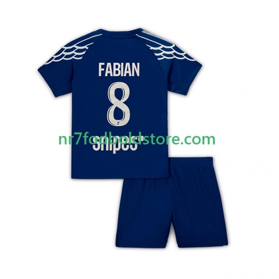 Paris Saint-Germain Trøje Fabian 8 Børn 4. Valg Fodboldsæt 2024-2025 Kortærmet