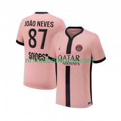Paris Saint-Germain Trøje Joao Neves 87 Mænd 3. Valg Fodboldsæt 2024-2025 Kortærmet