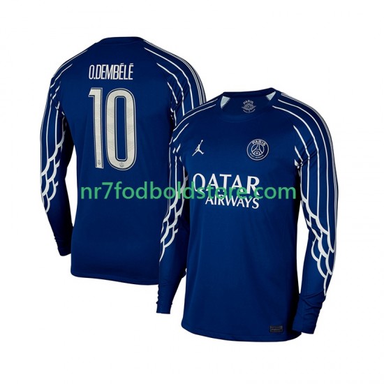 Paris Saint-Germain Trøje Ousmane Dembele 10 Mænd 4. Valg Fodboldsæt 2024-2025 Langærmet