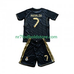 Real Madrid Trøje Cristiano Ronaldo 7 2012 Retro Børn Udebane Fodboldsæt 2011 Kortærmet