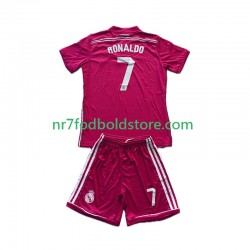 Real Madrid Trøje Cristiano Ronaldo 7 2014 2015 Retro Børn Udebane Fodboldsæt Kortærmet