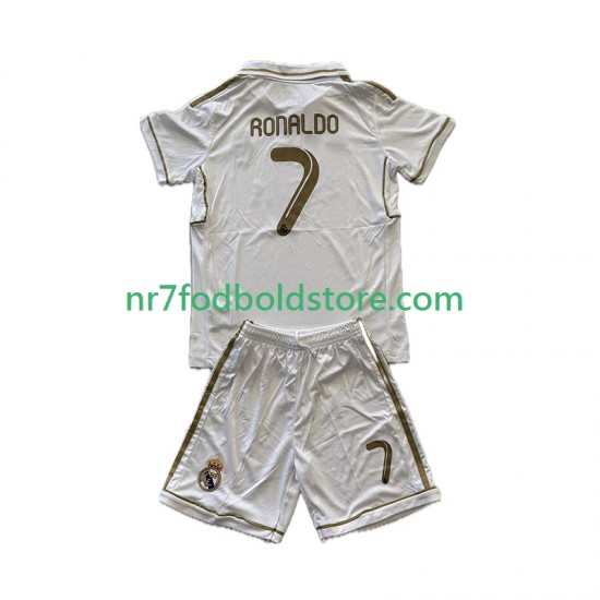 Real Madrid Trøje Cristiano Ronaldo 7 2012 Retro Børn Hjemmebane Fodboldsæt 2011 Kortærmet