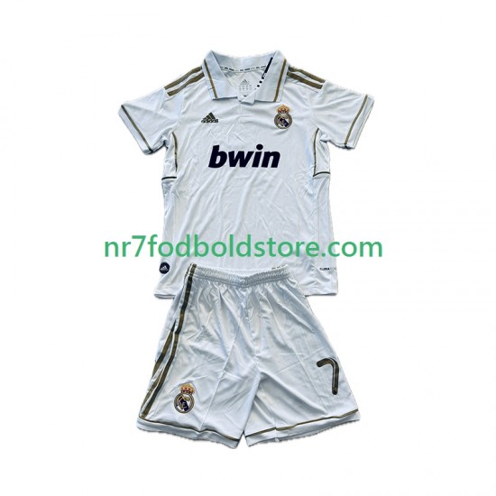 Real Madrid Trøje Cristiano Ronaldo 7 2012 Retro Børn Hjemmebane Fodboldsæt 2011 Kortærmet