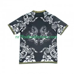 Real Madrid Trøje Versace Black Edition Mænd Hjemmebane Fodboldsæt 2024-2025 Kortærmet