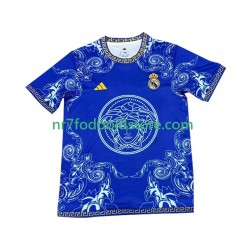 Real Madrid Trøje Versace Blue Edition Mænd Hjemmebane Fodboldsæt 2024-2025 Kortærmet