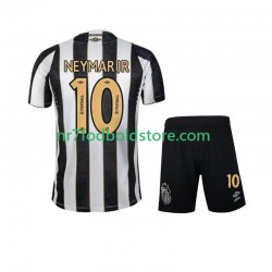 Santos FC Trøje Neymar JR 10 Børn Udebane Fodboldsæt 2024-2025 Kortærmet