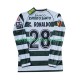Sporting CP Trøje Cristiano Ronaldo 28 2001 2003 Retro Mænd Hjemmebane Fodboldsæt Langærmet