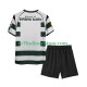 Sporting CP Trøje 2001 2003 Retro Børn Hjemmebane Fodboldsæt Kortærmet