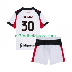 AC Milan Trøje Ardon Jashari 30 Børn Udebane Fodboldsæt 2025-2026 Kortærmet