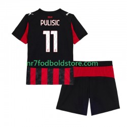 AC Milan Trøje Christian Pulisic 11 Børn Hjemmebane Fodboldsæt 2025-2026 Kortærmet