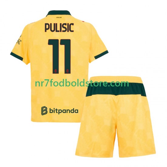 AC Milan Trøje Christian Pulisic 11 Børn 3. Valg Fodboldsæt 2025-2026 Kortærmet