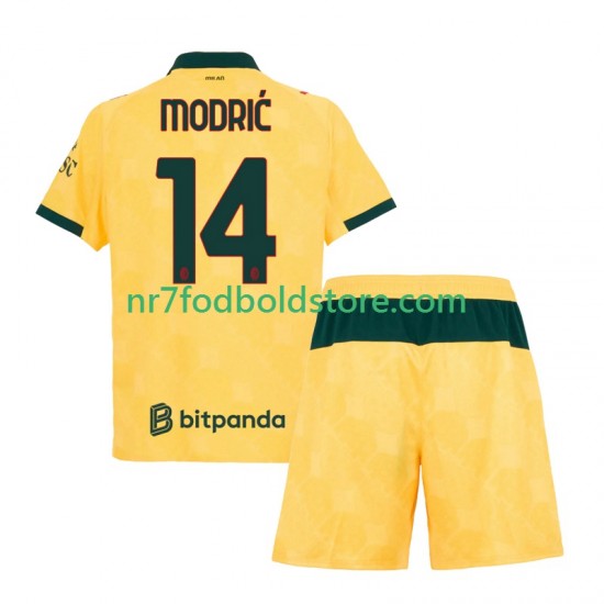AC Milan Trøje Modrić Luca 14 Børn 3. Valg Fodboldsæt 2025-2026 Kortærmet