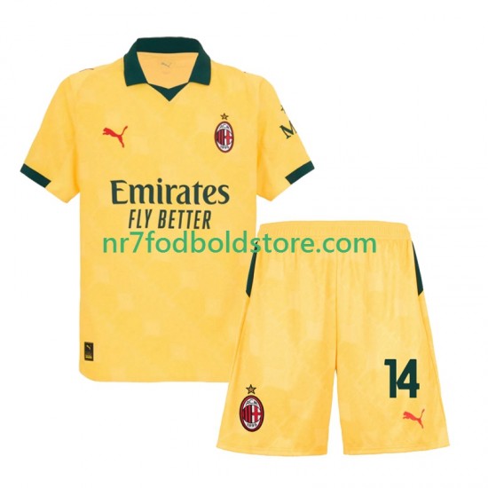AC Milan Trøje Modrić Luca 14 Børn 3. Valg Fodboldsæt 2025-2026 Kortærmet