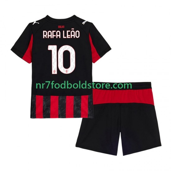 AC Milan Trøje Rafael Leao 10 Børn Hjemmebane Fodboldsæt 2025-2026 Kortærmet