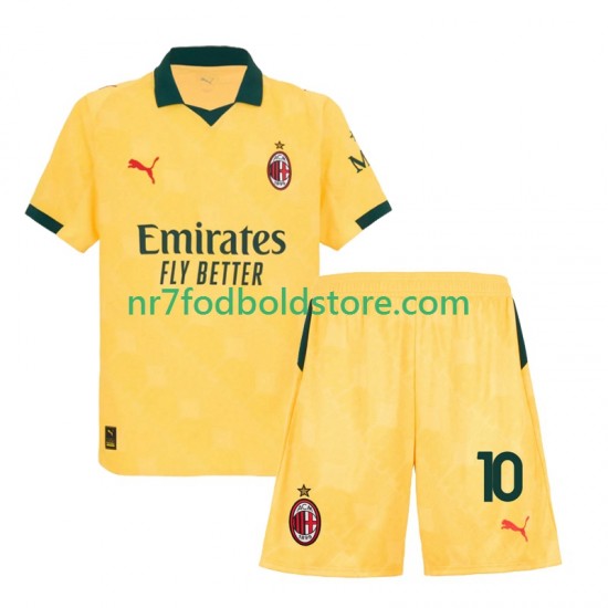 AC Milan Trøje Rafael Leao 10 Børn 3. Valg Fodboldsæt 2025-2026 Kortærmet