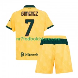 AC Milan Trøje Santiago Gimenez 7 Børn 3. Valg Fodboldsæt 2025-2026 Kortærmet
