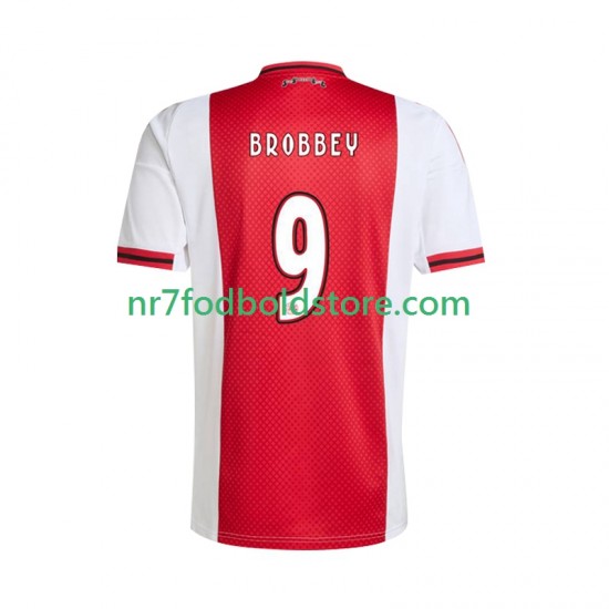 AFC Ajax Trøje Brian Brobbey 9 Mænd Hjemmebane Fodboldsæt 2025-2026 Kortærmet