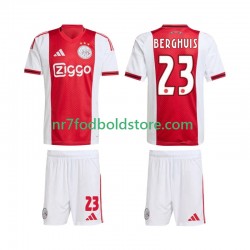 AFC Ajax Trøje Steven Berghuis 23 Børn Hjemmebane Fodboldsæt 2025-2026 Kortærmet