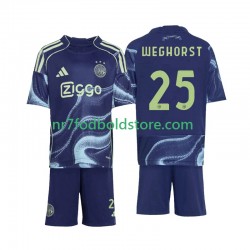 AFC Ajax Trøje Wout Weghorst 25 Børn Udebane Fodboldsæt 2025-2026 Kortærmet
