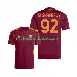 AS Roma Trøje Stephan El Shaarawy 92 Mænd Hjemmebane Fodboldsæt 2025-2026 Kortærmet