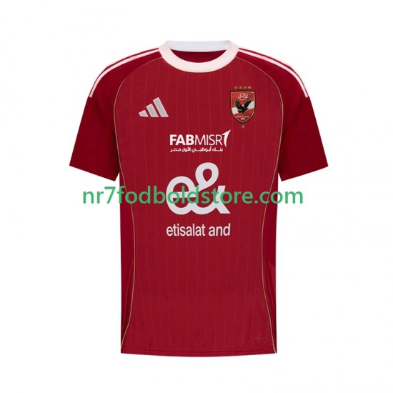 Trøje Al Ahly SC Mænd Hjemmebane Fodboldsæt 2025-2026 Kortærmet
