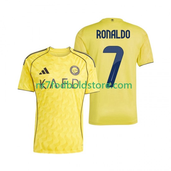 Trøje Al Nassr Cristiano Ronaldo 7 Mænd Hjemmebane Fodboldsæt 2025-2026 Kortærmet