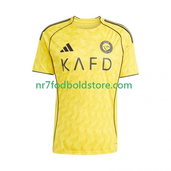 Trøje Al Nassr Mænd Hjemmebane Fodboldsæt 2025-2026 Kortærmet
