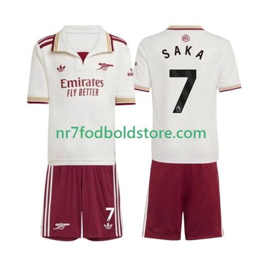 Arsenal Trøje Bukayo Saka 7 Børn 3. Valg Fodboldsæt 2025-2026 Kortærmet