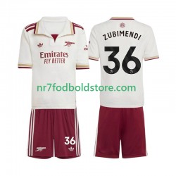 Arsenal Trøje Martin Zubimendi 36 Børn 3. Valg Fodboldsæt 2025-2026 Kortærmet