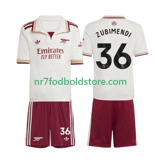 Arsenal Trøje Martin Zubimendi 36 Børn 3. Valg Fodboldsæt 2025-2026 Kortærmet