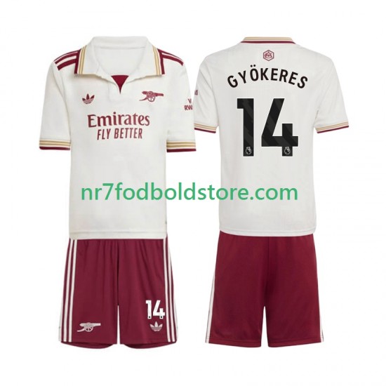 Arsenal Trøje Viktor Gyokeres 14 Børn 3. Valg Fodboldsæt 2025-2026 Kortærmet