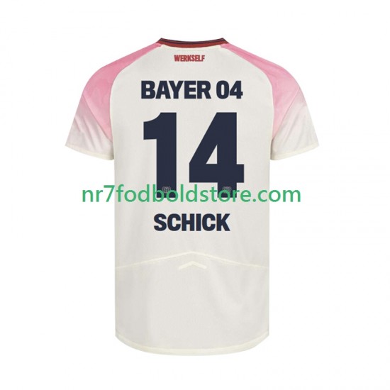 Bayer 04 Leverkusen Trøje Patrik Schick 14 Mænd Udebane Fodboldsæt 2025-2026 Kortærmet