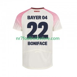 Bayer 04 Leverkusen Trøje Victor Boniface 22 Mænd Udebane Fodboldsæt 2025-2026 Kortærmet