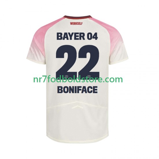 Bayer 04 Leverkusen Trøje Victor Boniface 22 Mænd Udebane Fodboldsæt 2025-2026 Kortærmet