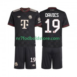 FC Bayern München Trøje Alphonso Davies 19 Børn 3. Valg Fodboldsæt 2025-2026 Kortærmet