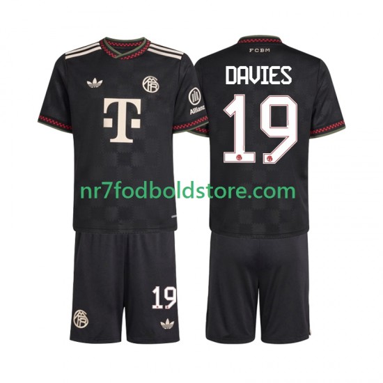 FC Bayern München Trøje Alphonso Davies 19 Børn 3. Valg Fodboldsæt 2025-2026 Kortærmet