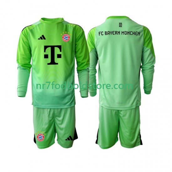 FC Bayern München Trøje Målmand Børn Hjemmebane Fodboldsæt 2025-2026 Langærmet