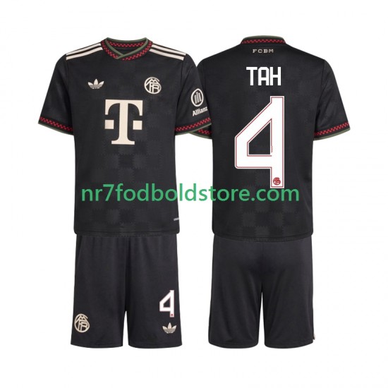 FC Bayern München Trøje Jonathan Tah 4 Børn 3. Valg Fodboldsæt 2025-2026 Kortærmet
