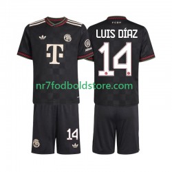 FC Bayern München Trøje Luis Diaz 14 Børn 3. Valg Fodboldsæt 2025-2026 Kortærmet