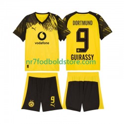 Borussia Dortmund Trøje Serhou Guirassy 9 Børn Hjemmebane Fodboldsæt 2025-2026 Kortærmet