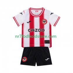Trøje Brentford Børn Hjemmebane Fodboldsæt 2025-2026 Kortærmet